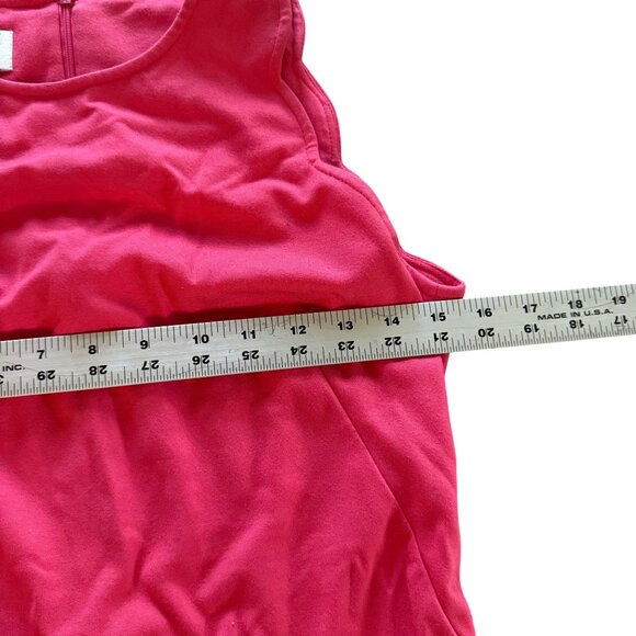 Pink Sleeveless Scalloped Hem Dress By Sara Campbell XS Made In USA - Picture 4 of 6